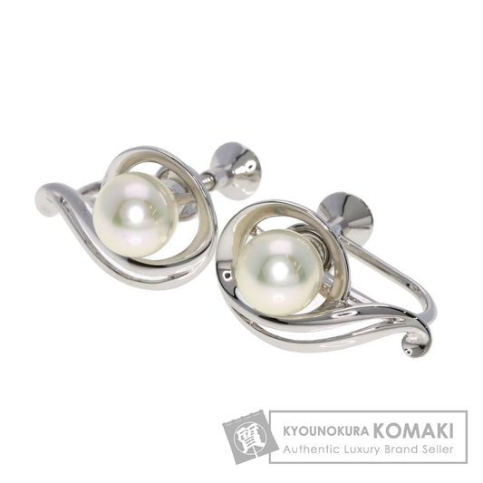 MIKIMOTO Akoya pearl Pearl Earring Silver Ladies [Used]