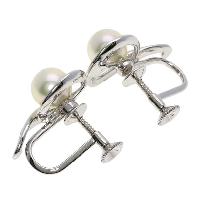 MIKIMOTO   Earring Akoya pearl Pearl Silver Ladies