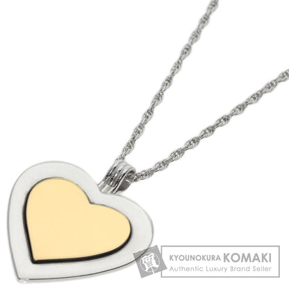 TIFFANY&Co.   Necklace Heart Two-Tone Silver 18K Yellow GoldLadies