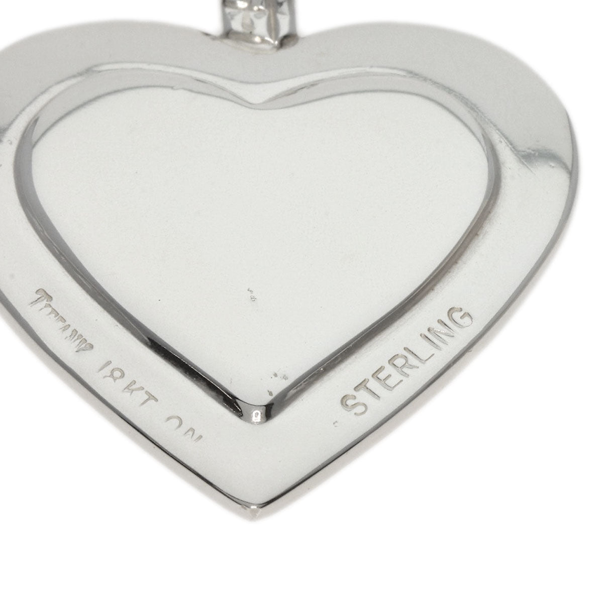 TIFFANY&Co.   Necklace Heart Two-Tone Silver 18K Yellow GoldLadies