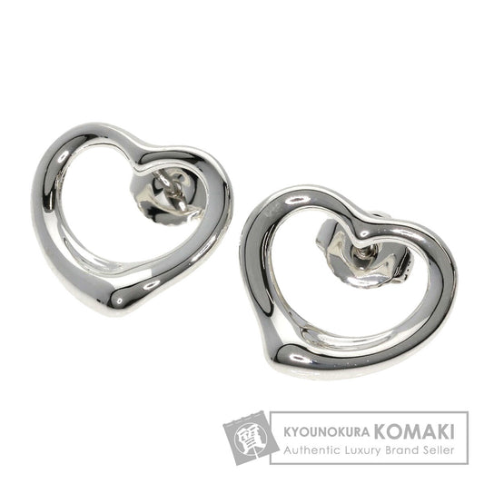 TIFFANY&Co.   earring Open heart Silver K14WGLadies