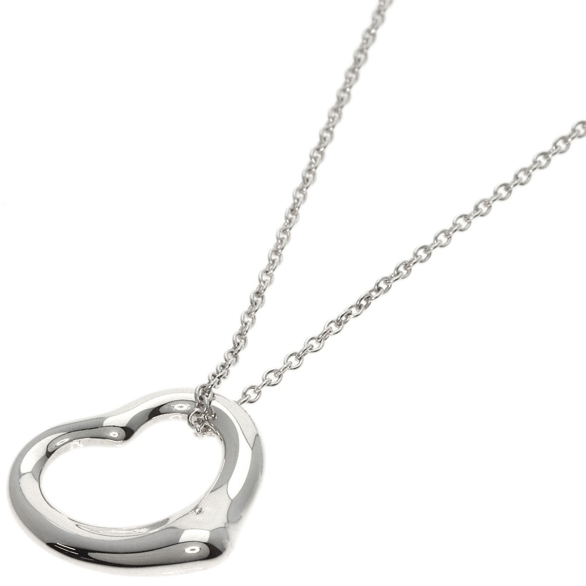 TIFFANY&Co.   Necklace Open heart Silver Ladies