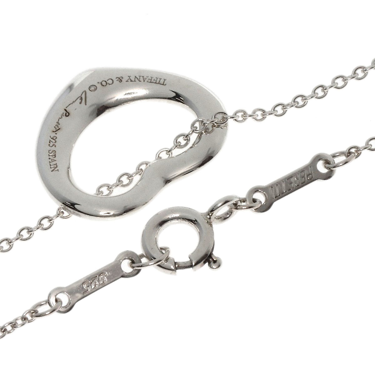 TIFFANY&Co.   Necklace Open heart Silver Ladies