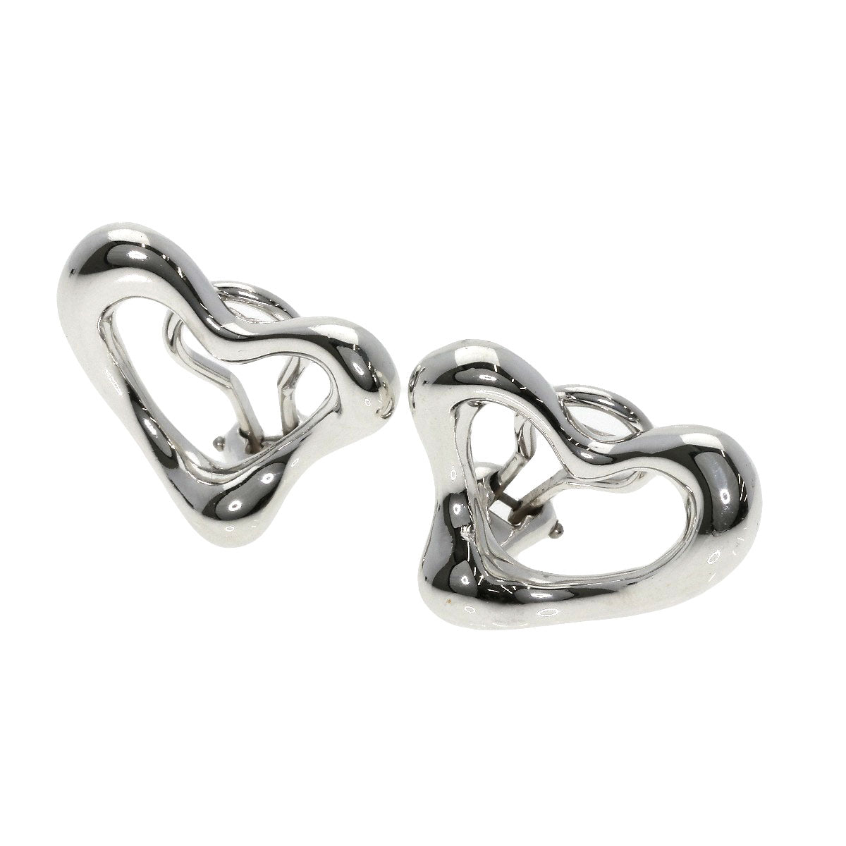 TIFFANY&Co.   Earring Open heart Silver Ladies