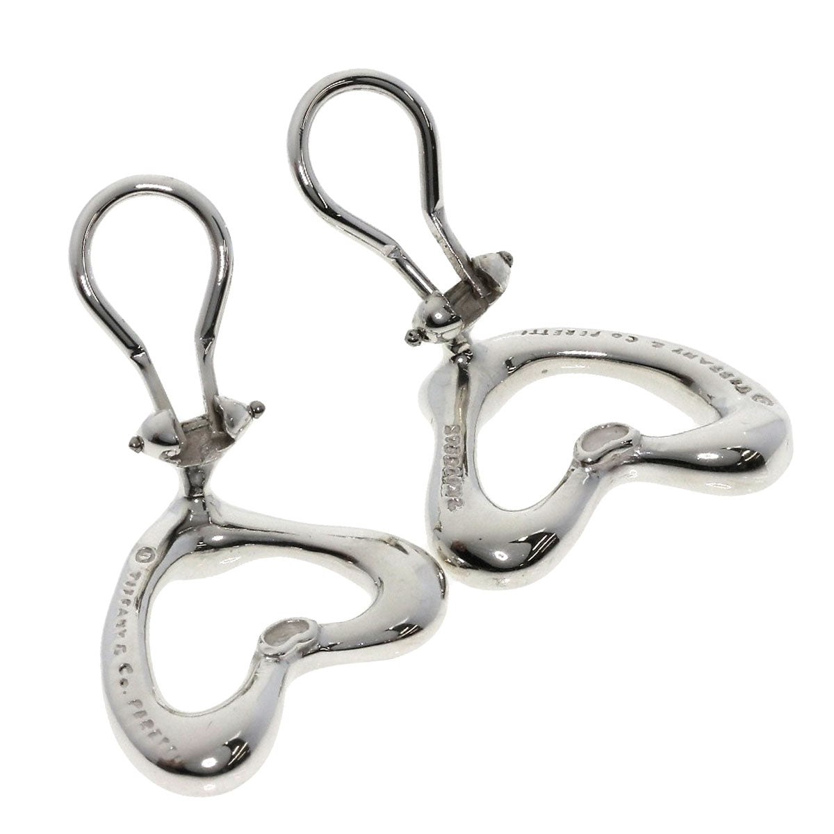 TIFFANY&Co.   Earring Open heart Silver Ladies