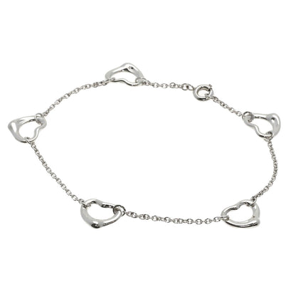 TIFFANY&Co.   Bracelet 5P open heart Silver Ladies