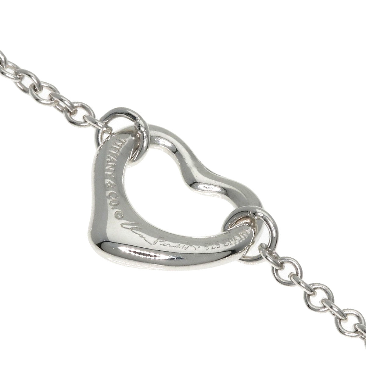 TIFFANY&Co.   Bracelet 5P open heart Silver Ladies