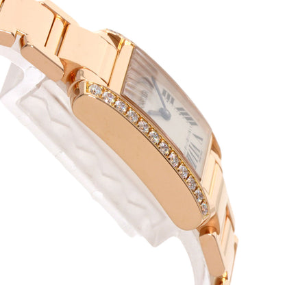 CARTIER Tank Francaise SM Diamond Watches WE1001R8 K18 Pink Gold/18K Pink Gold Ladies