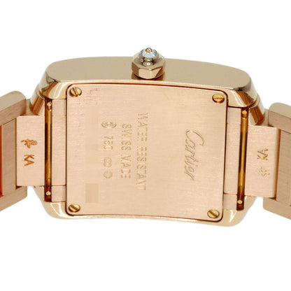 CARTIER Tank Francaise SM Diamond Watches WE1001R8 K18 Pink Gold/18K Pink Gold Ladies