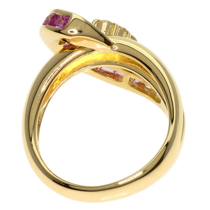 Jeunet   Ring Sapphire Diamond K18 Yellow Gold Ladies