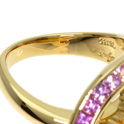 Jeunet   Ring Sapphire Diamond K18 Yellow Gold Ladies