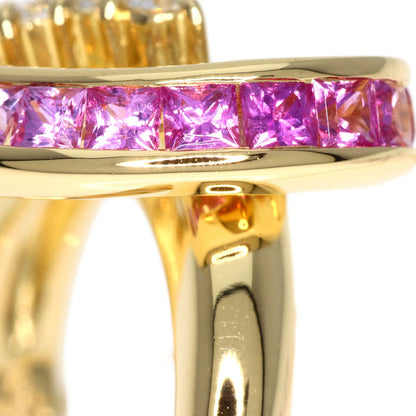 Jeunet   Ring Sapphire Diamond K18 Yellow Gold Ladies