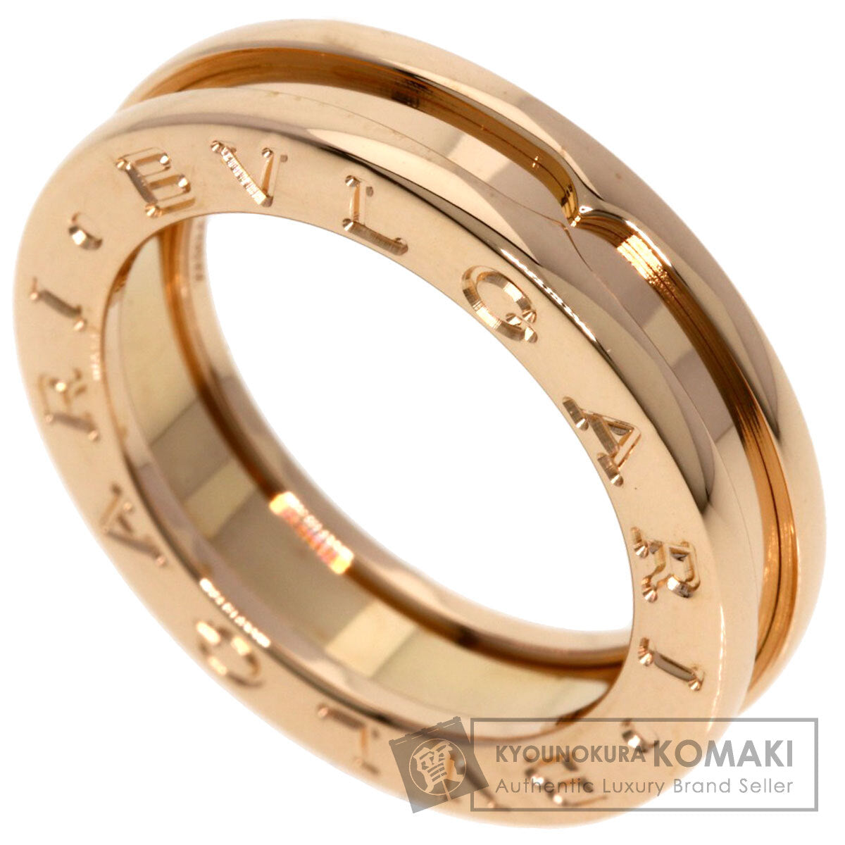 BVLGARI B.zero1 1 band XS #48 Ring K18 Pink Gold Ladies [Used]