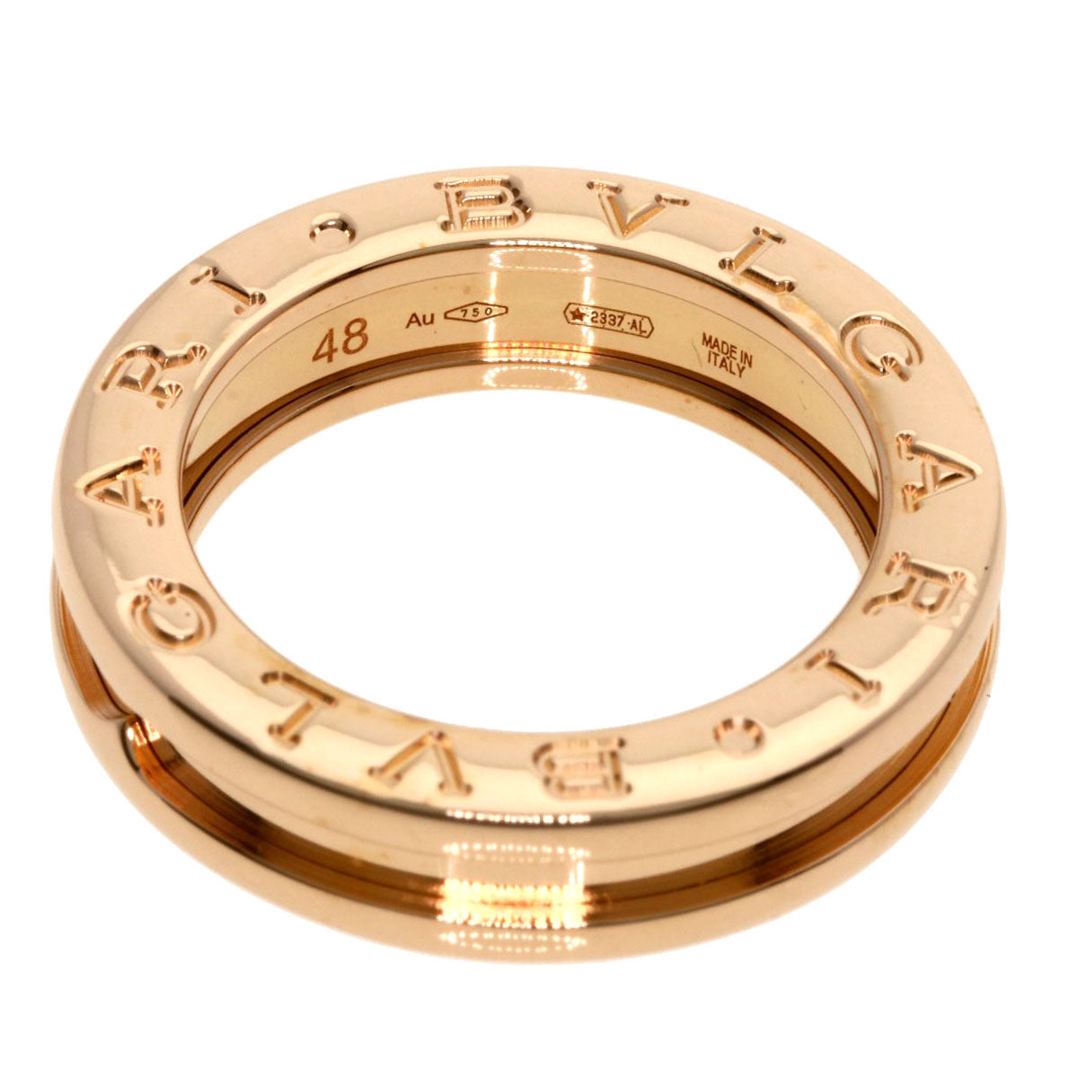BVLGARI B.zero1 1 band XS #48 Ring K18 Pink Gold Ladies [Used]