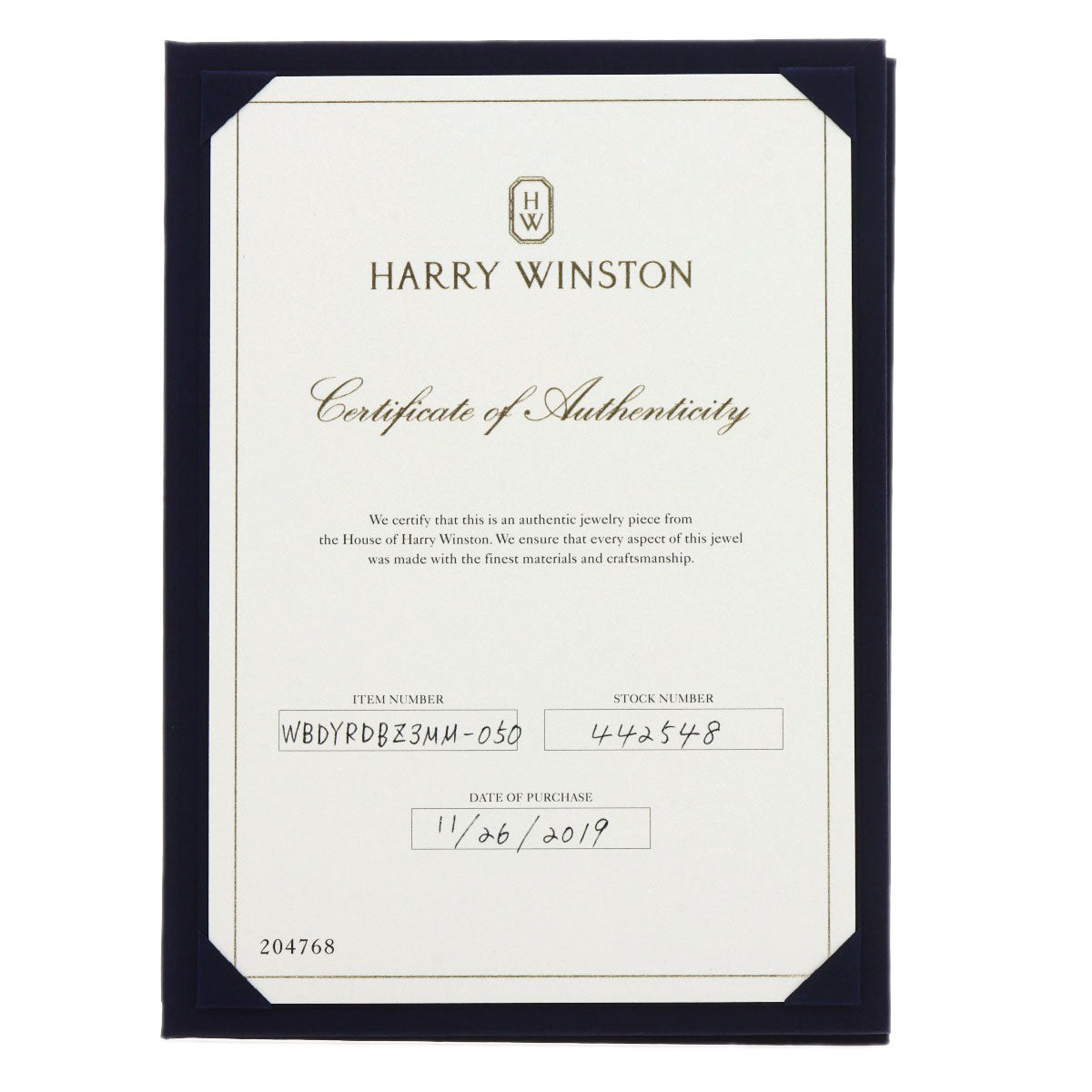 HARRY WINSTON Round Cut Wedding Ring 1P Diamond Ring K18 Yellow Gold Ladies [Used]