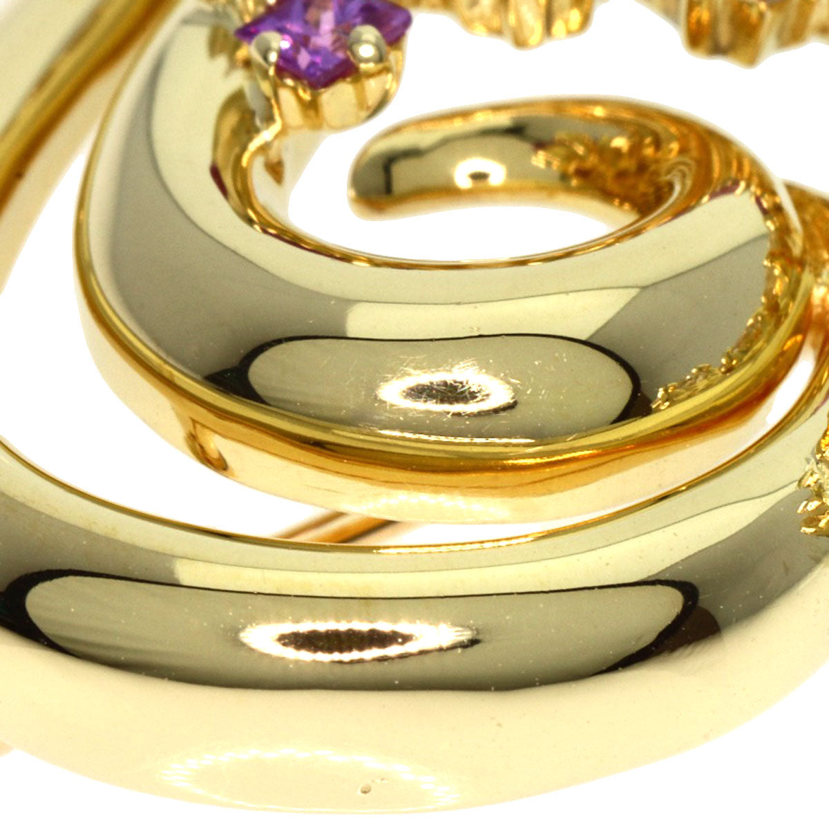 POLA   Brooch sapphire K18 Yellow Gold Ladies