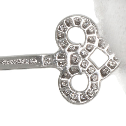 TIFFANY&Co. Fleur de Lis Key Diamond Necklace Platinum PT950 K18 White GoldLadies [Used]