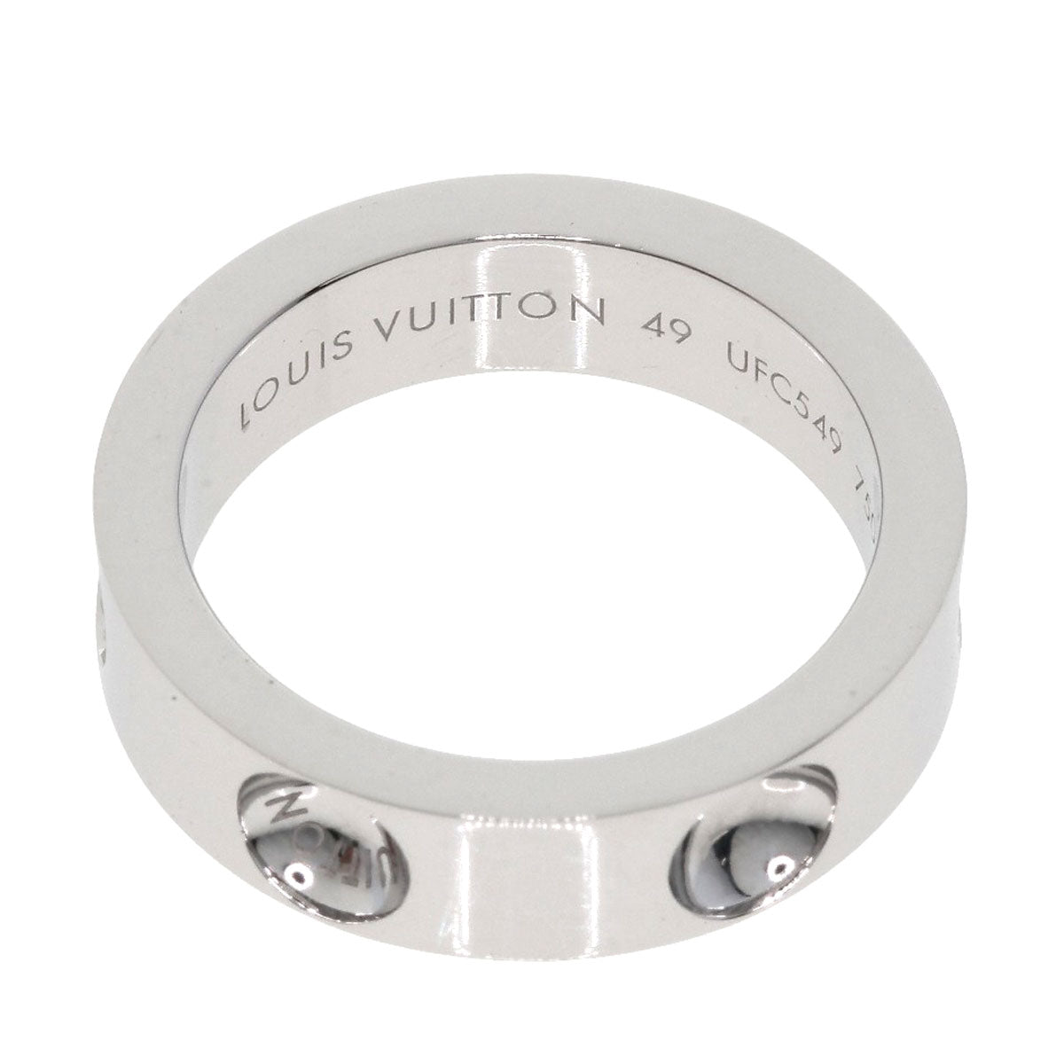 LOUIS VUITTON   Ring Petite Berg Empreinte #49 K18 White Gold Ladies