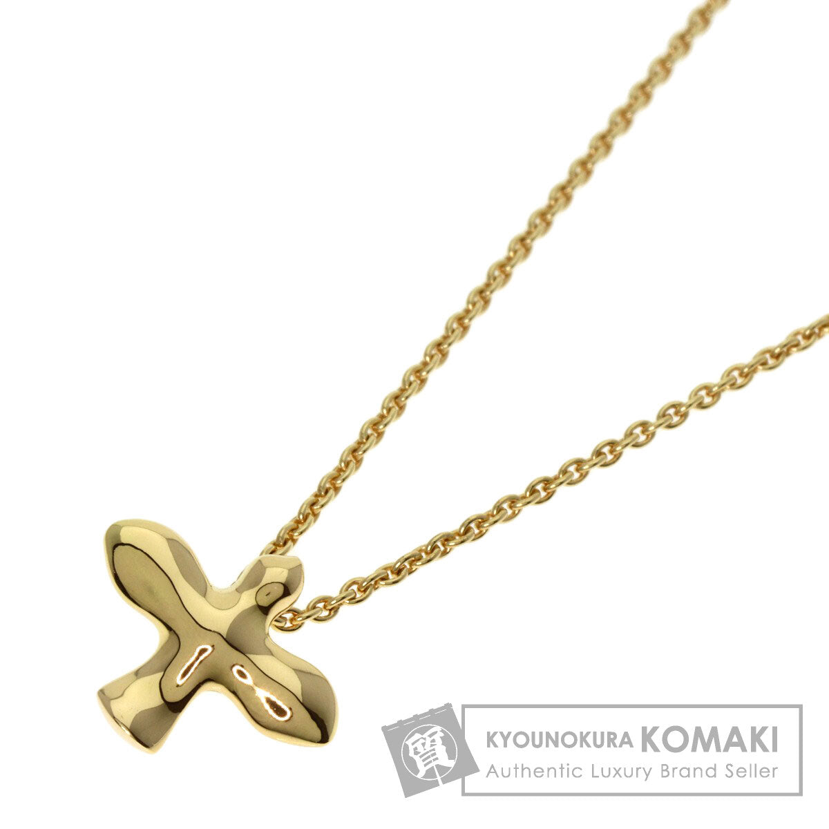 TIFFANY&Co.   Necklace Bird cross K18 Yellow Gold Ladies