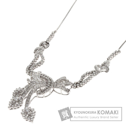 Diamond Necklace K18 White Gold 17.1g　Ladies