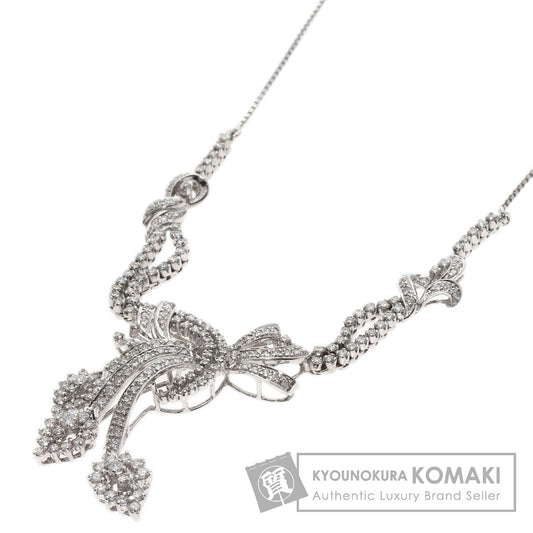 Diamond Necklace K18 White Gold 17.1g　Ladies