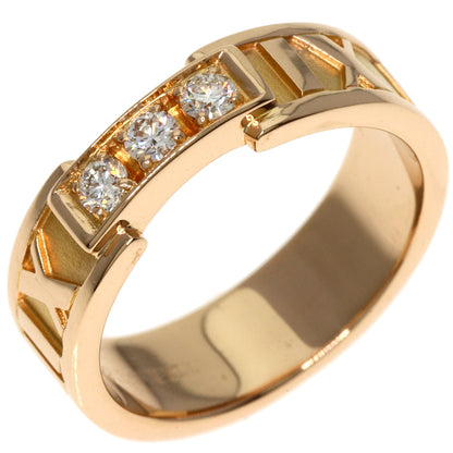 TIFFANY&Co.   Ring Atlas 3P Diamond K18 Pink Gold Ladies