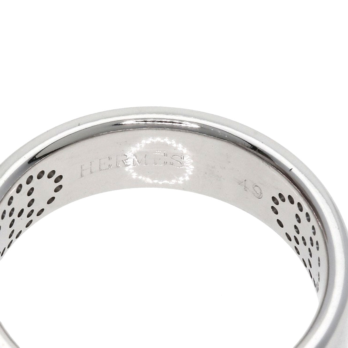 HERMES   Ring Evelyne Ring #49 K18 White Gold Ladies