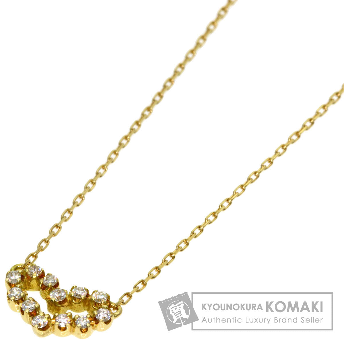 AHKAH   Necklace Believe Heart Diamond K18 Yellow Gold Ladies