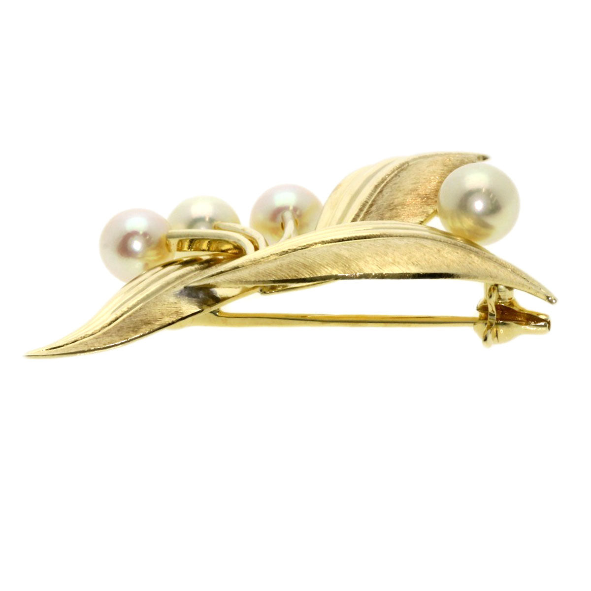MIKIMOTO   Brooch Pearl Pearl K14 Yellow Gold Ladies