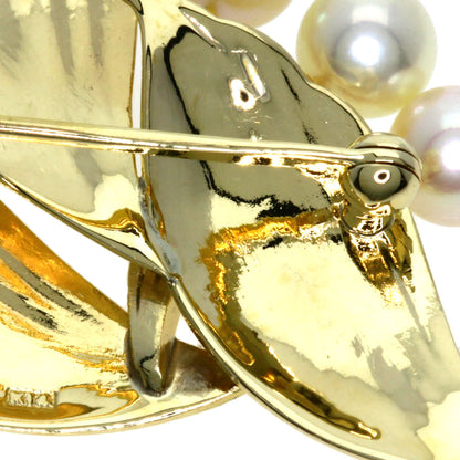 MIKIMOTO   Brooch Pearl Pearl K14 Yellow Gold Ladies