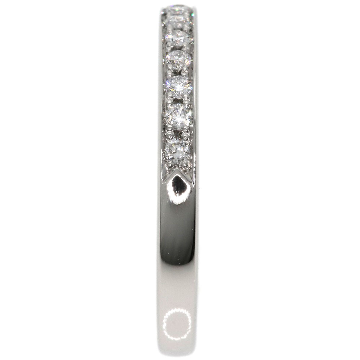 4℃ Diamond half-eternity Ring Platinum PT950 Ladies [Used]