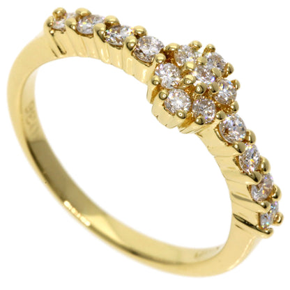 Ponte Vecchio   Ring Flower motif Diamond K18 Yellow Gold Ladies