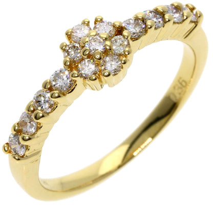 Ponte Vecchio   Ring Flower motif Diamond K18 Yellow Gold Ladies