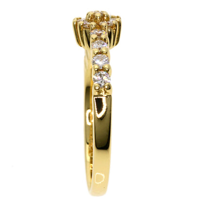 Ponte Vecchio   Ring Flower motif Diamond K18 Yellow Gold Ladies