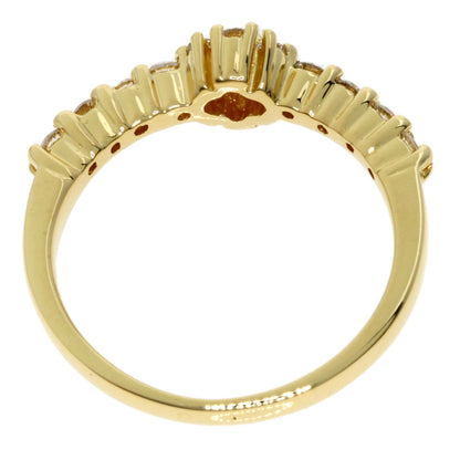 Ponte Vecchio   Ring Flower motif Diamond K18 Yellow Gold Ladies