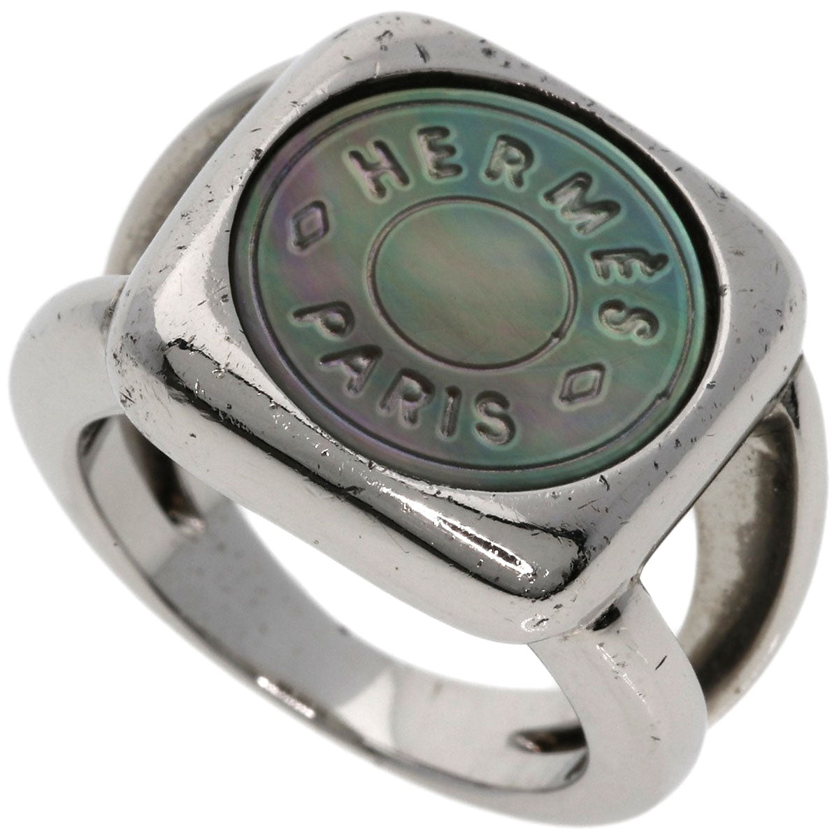 HERMES   Ring Serie Shell Silver Ladies