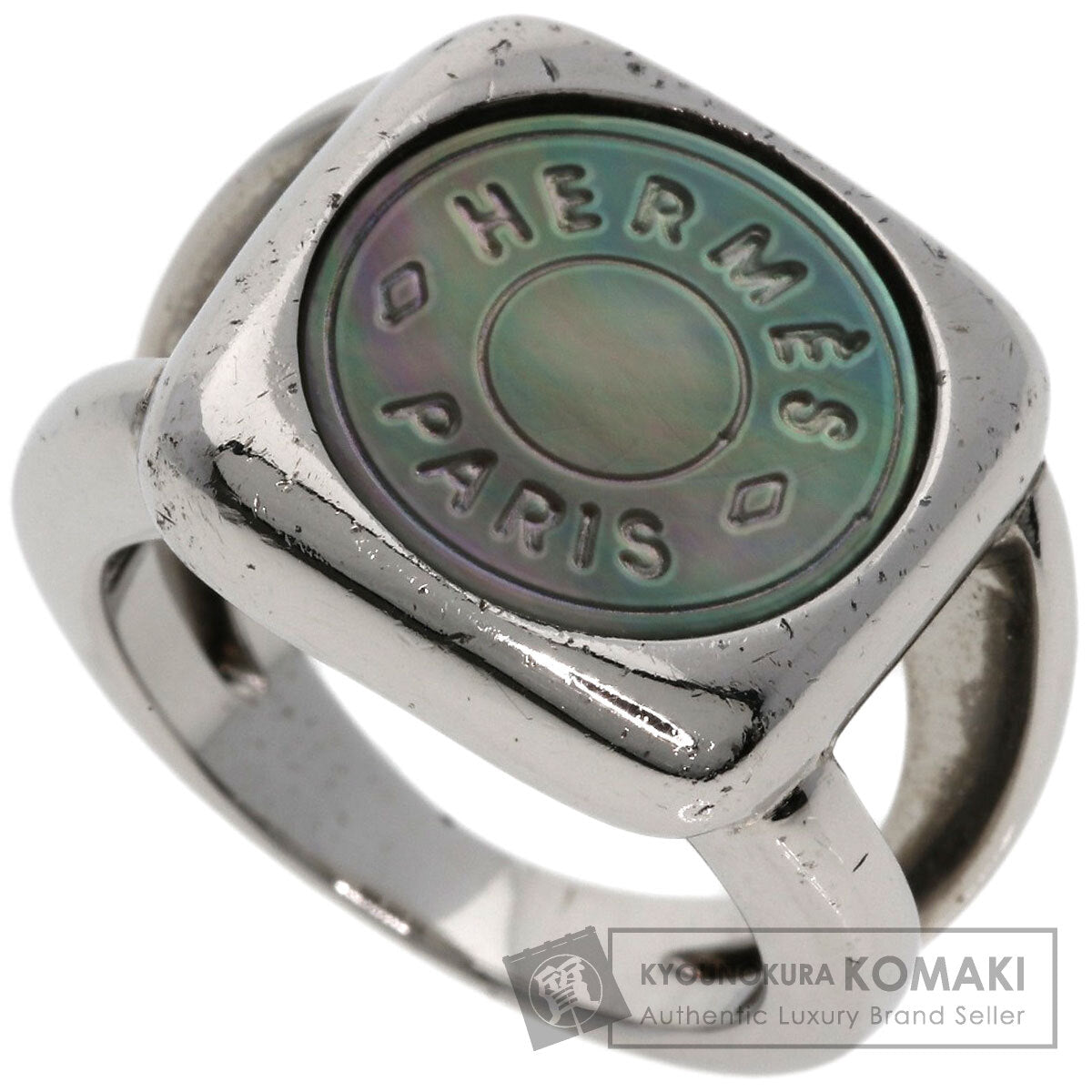 HERMES   Ring Serie Shell Silver Ladies