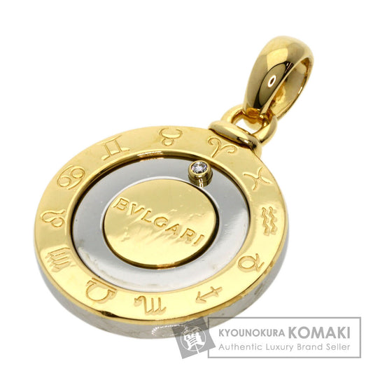 BVLGARI   Pendant top Horoscope 1P Diamond K18 Yellow Gold Stainless SteelLadies