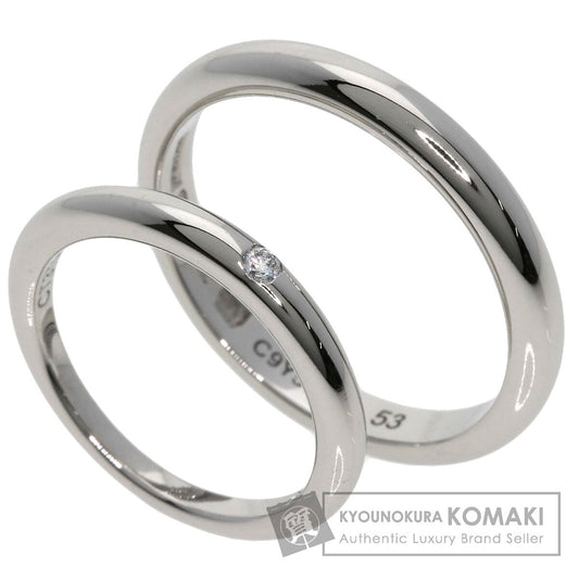 BVLGARI FEDDY WEDDING Diamond Pairing #43 #53 Ring Platinum PT950 unisex [Used]