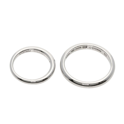 BVLGARI FEDDY WEDDING Diamond Pairing #43 #53 Ring Platinum PT950 unisex [Used]