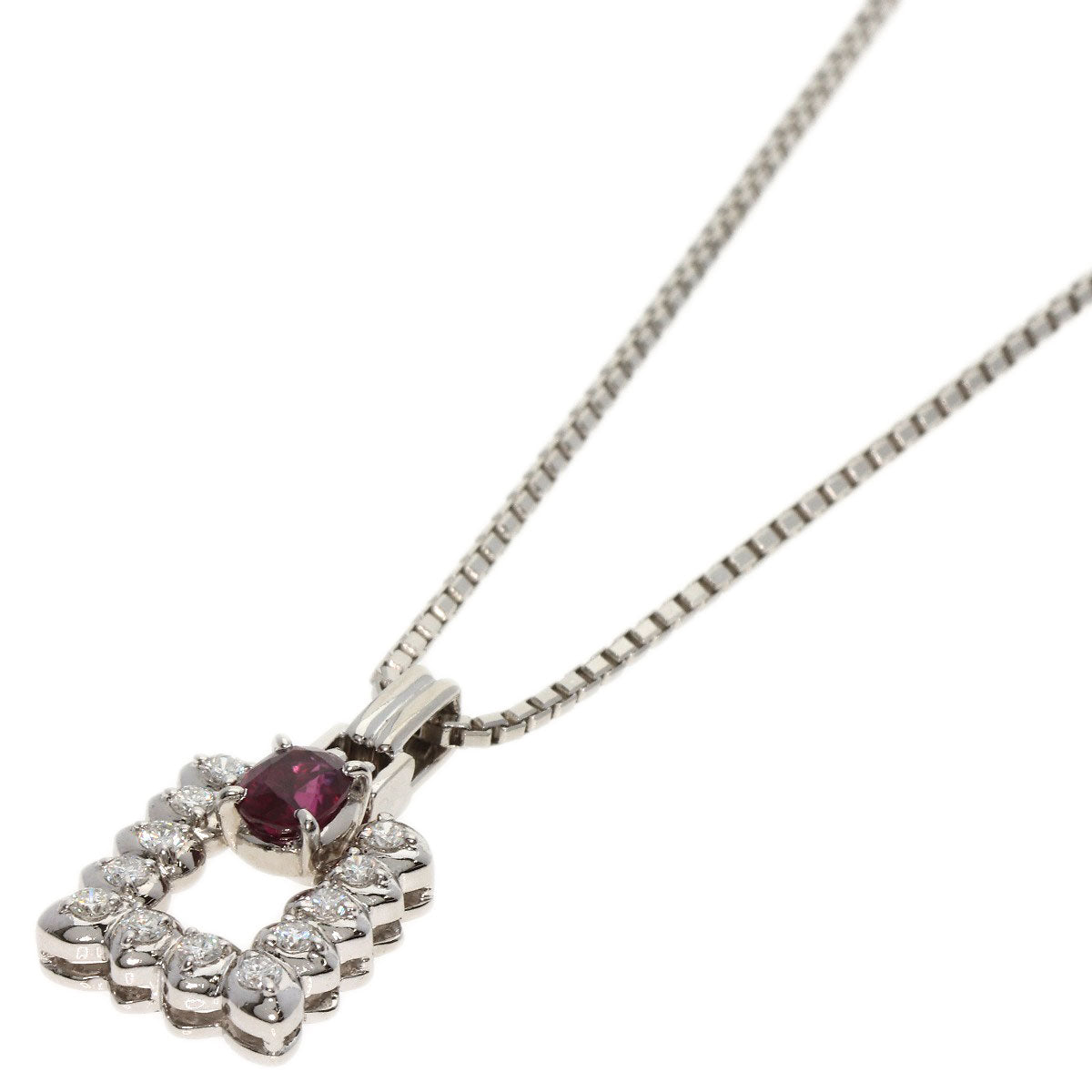 Southern Cross   Necklace Ruby Diamond Platinum PT900 PT850Ladies