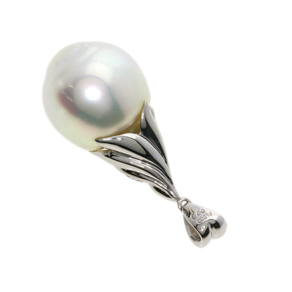 Pearl Pearl Diamond Pendant top Platinum PT900  5.5g　Ladies