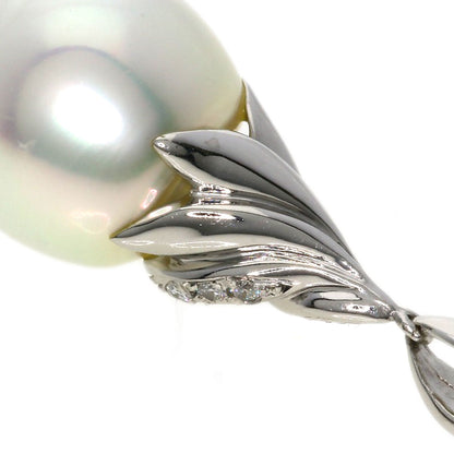 Pearl Pearl Diamond Pendant top Platinum PT900  5.5g　Ladies