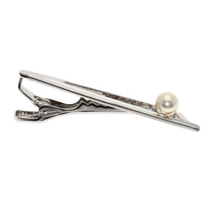 MIKIMOTO   Tie pin Pearl Pearl Silver mens