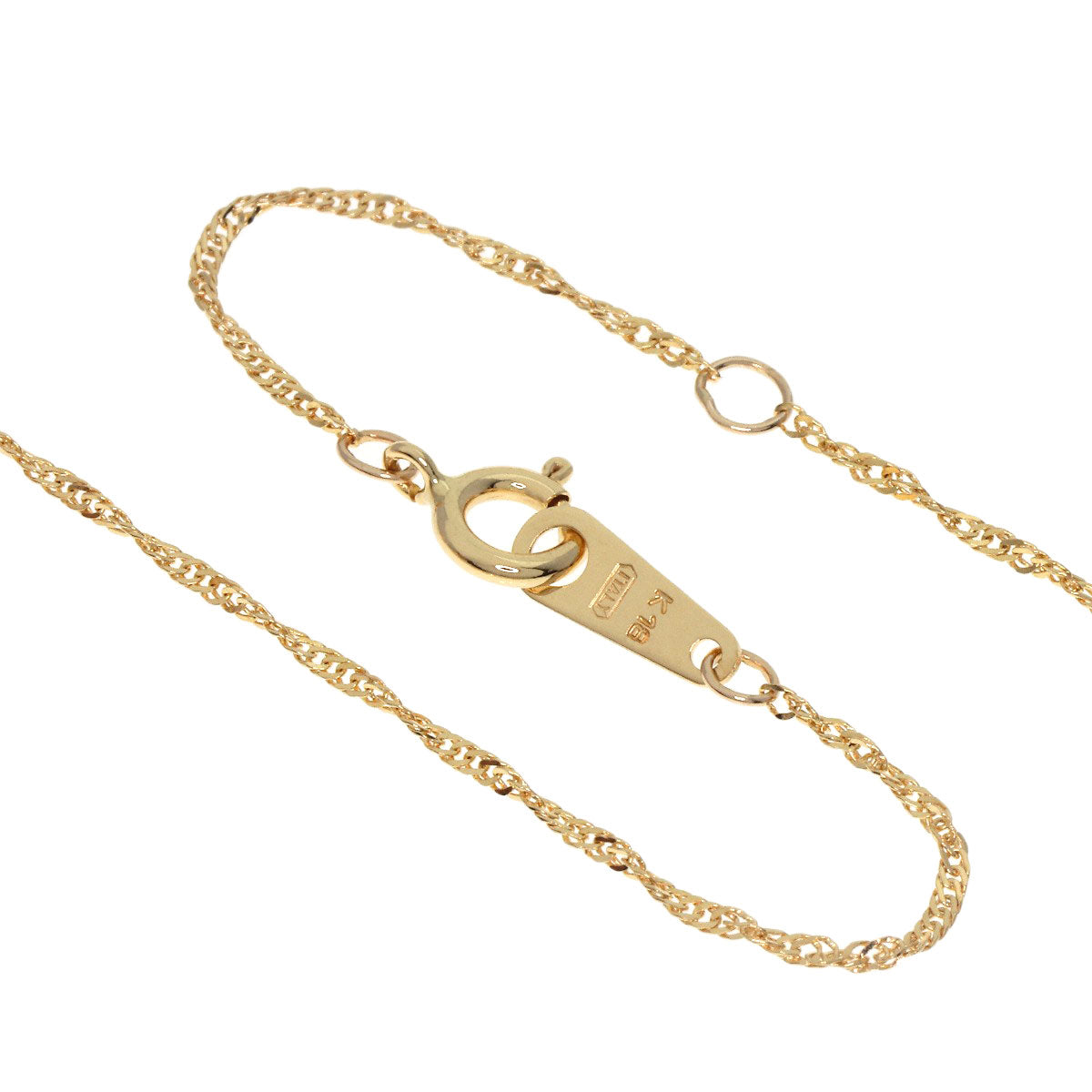 Pearl Pearl Necklace K18 Yellow Gold  1.7g　Ladies