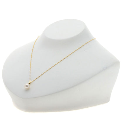 Pearl Pearl Necklace K18 Yellow Gold  1.7g　Ladies