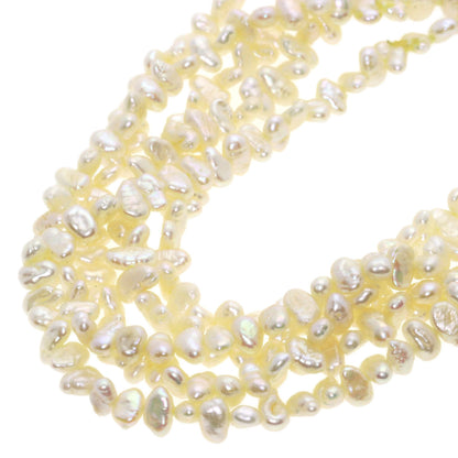 Freshwater Pearl Pearl 5-strand Bracelet 2-piece set Necklace Silver 83.2g　Ladies