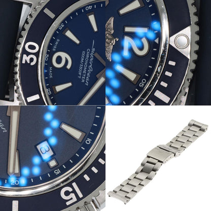 ブライトリング A17367 スーパーオーシャン44 腕時計 ステンレススチール/ラバー メンズ 【中古】【BREITLING】