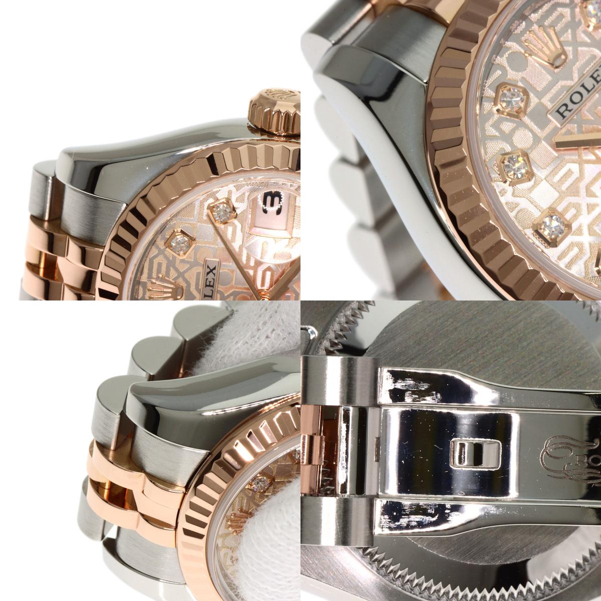 ROLEX DATEJUST 10P Diamond Watches 179171G Stainless Steel/SSxK18PG Ladies