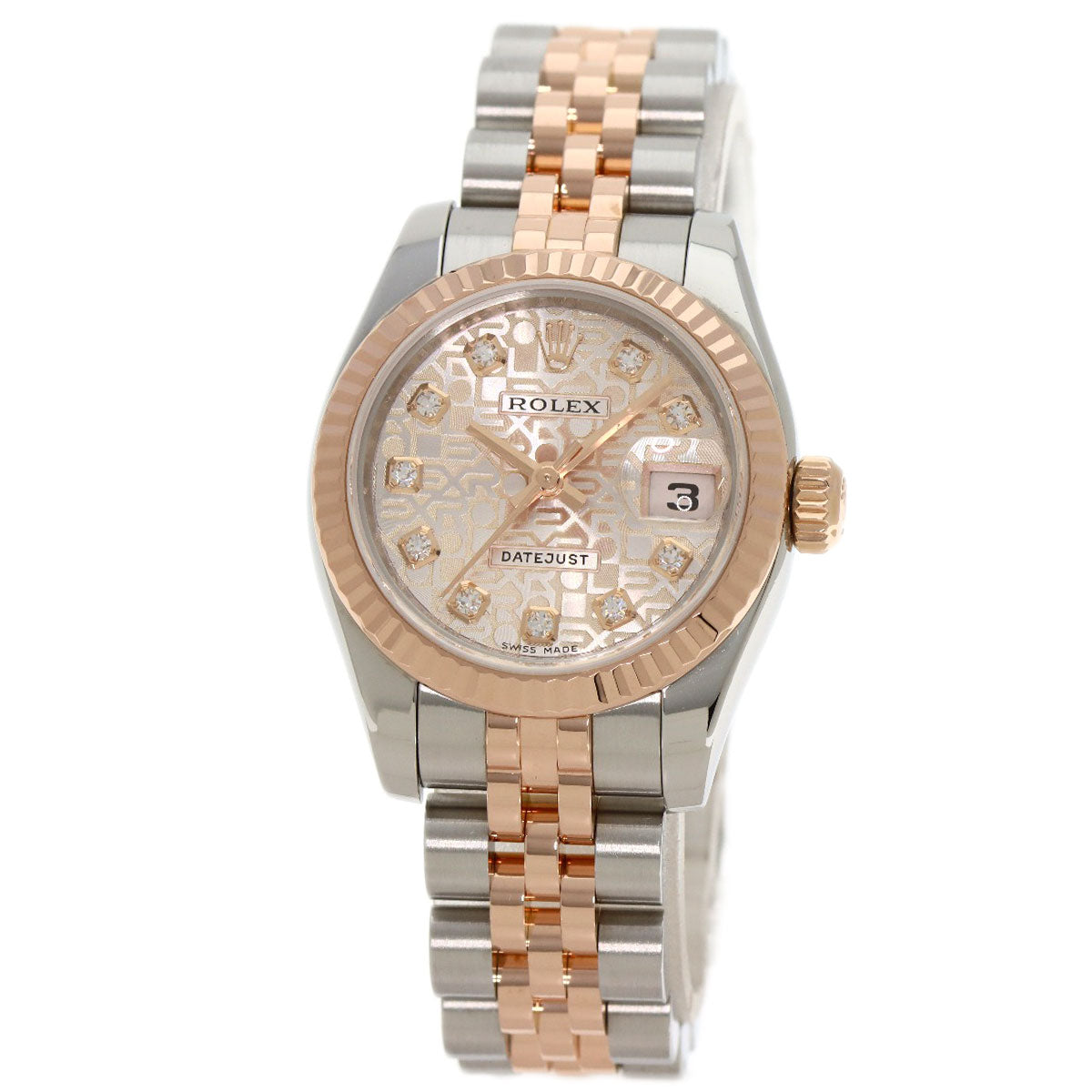 ROLEX DATEJUST 10P Diamond Watches 179171G Stainless Steel/SSxK18PG Ladies